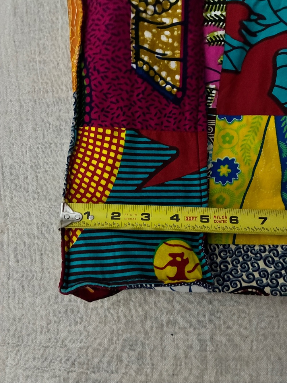 Gorgeous Boho Chic Unique Handmade Patchwork Vibrant Tote Bag, Like New - Picture 16 of 16
